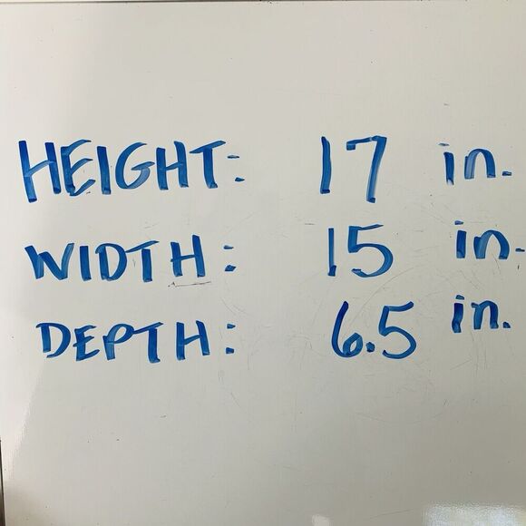 TOMMY HILFIGER Dome Backpack 17" Monogram Logo Navy Teal Canvas Preppy Bag VGUC - Picture 12 of 12